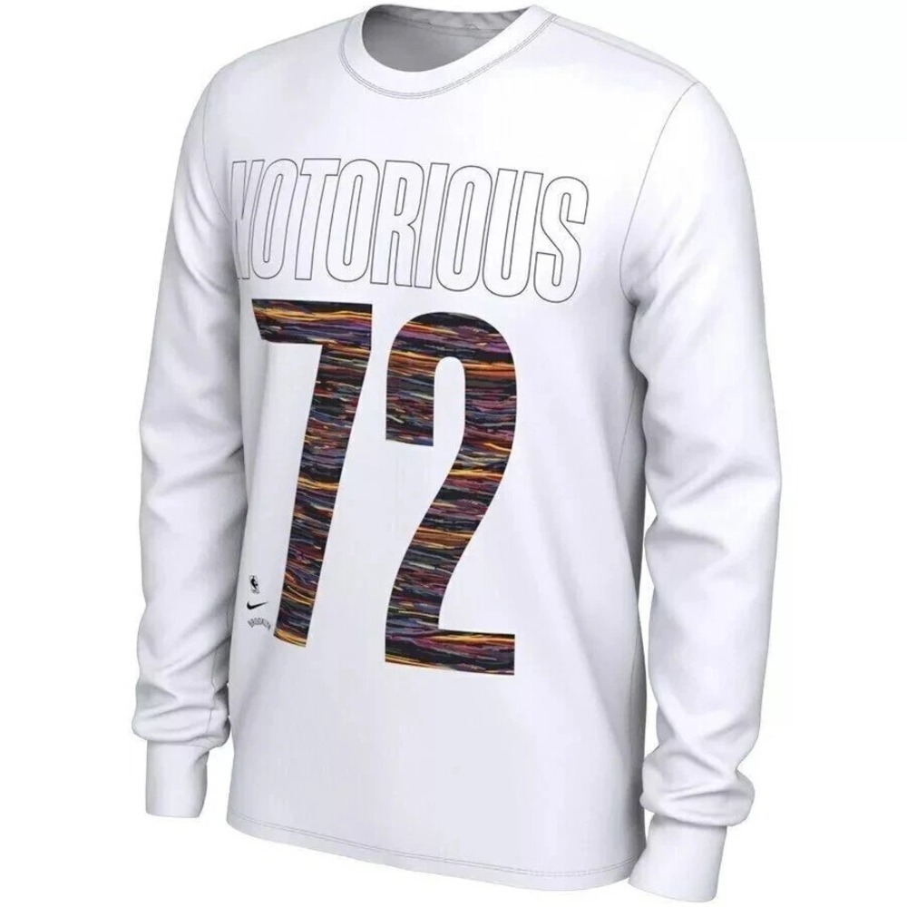 Biggie Nike Name & Number Long Sleeve T-Shirt Brooklyn Nets Notorious B.I.G. NBA